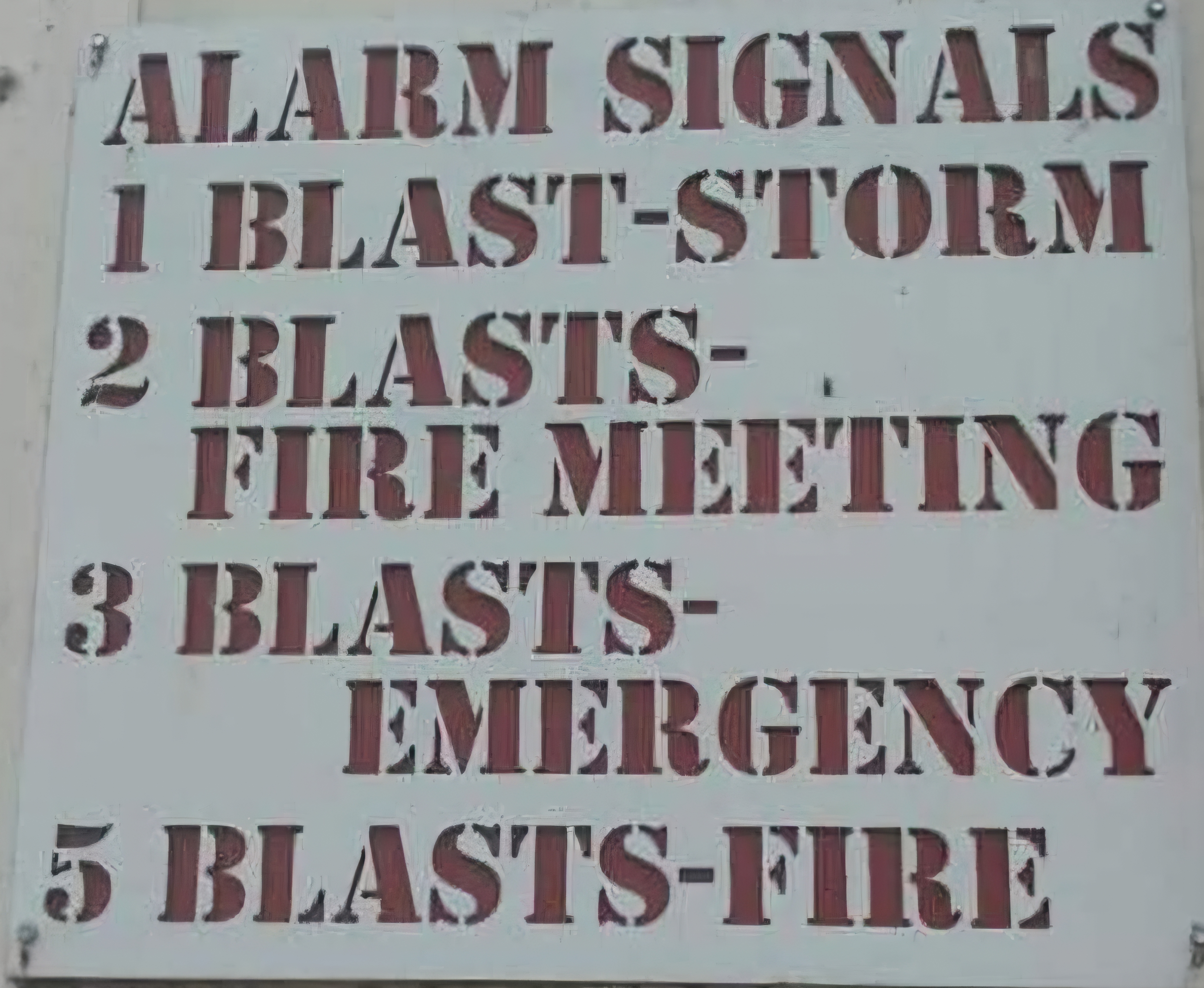 Fire Department Signals
